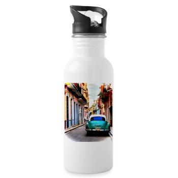 Havana Dream - Water bottle with straw - white - Right