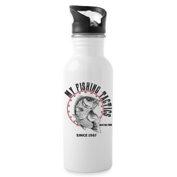 Carp - My Fishing Tactics - Water bottle with straw - white - Right