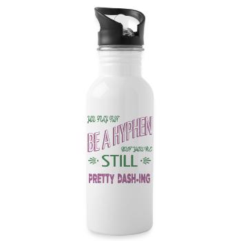 humor beziehung witzig geek feminism - Trinkflasche mit integriertem Trinkhalm - Weiß - Rechts