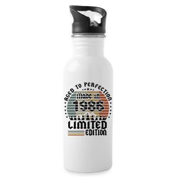 1986 Limited Edition - Water bottle with straw - white - Right