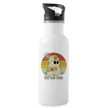 Boo Boo Crew Halloween - Trinkflasche mit integriertem Trinkhalm - Weiß - Rechts