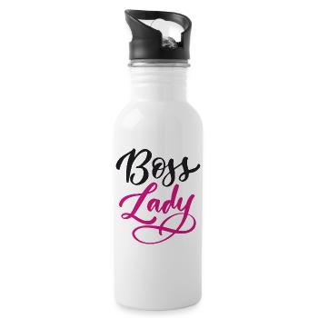 Lady Bos-s - Water bottle with straw - white - Right