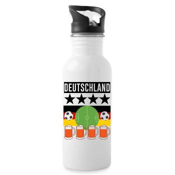 Germany Football - Water bottle with straw - white - Right