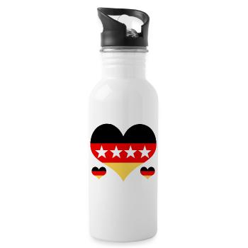Germany - Water bottle with straw - white - Right