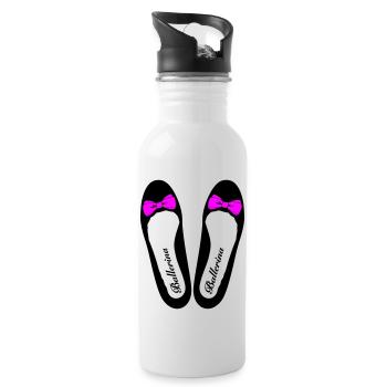 Ballerina 3 - Trinkflasche mit integriertem Trinkhalm - Weiß - Rechts