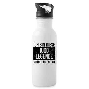 Judoka Geburtstag geboren Legende Kampfsport-Judo - Trinkflasche mit integriertem Trinkhalm - Weiß - Rechts