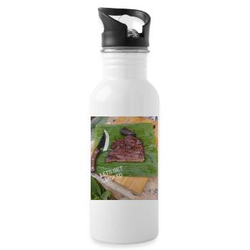 LWTS GET SMOKED - Water bottle with straw - white - Right