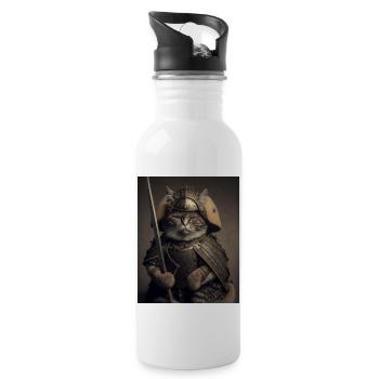 Chatmurai 7 - Trinkflasche mit integriertem Trinkhalm - Weiß - Rechts