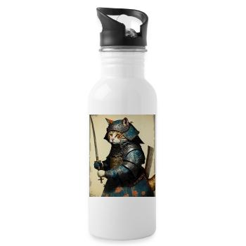 Chatmurai 3 - Trinkflasche mit integriertem Trinkhalm - Weiß - Rechts
