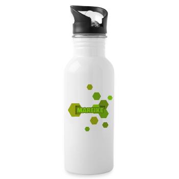 Camouflage Mareike - Water bottle with straw - white - Right