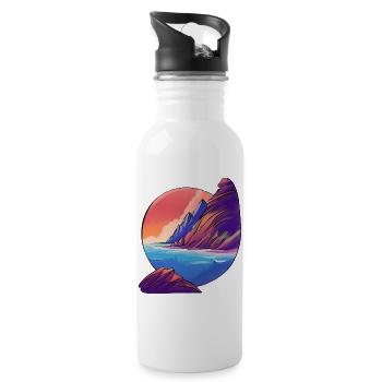 Vacances Sunrise Sea Island - Gourde avec paille intégrée - blanc - Droite