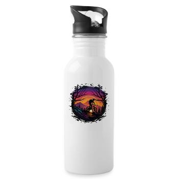MTB Mountain Bike MTB Bike Mountain Bike - Water bottle with straw - white - Right