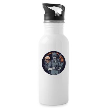 Metalldetektor Sondler sondeln Pinpointer-retro - Trinkflasche mit integriertem Trinkhalm - Weiß - Rechts