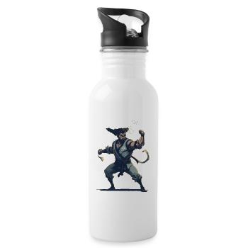 Jew Jitsu Hilarious Jiu Jitsu Pun Martial Arts - Trinkflasche mit integriertem Trinkhalm - Weiß - Rechts