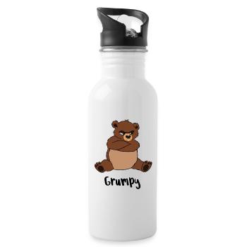 Grumpy - Water bottle with straw - white - Right