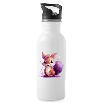 Der kleine Lilo - Trinkflasche mit integriertem Trinkhalm - Weiß - Rechts