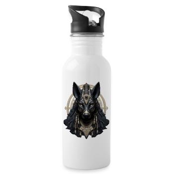 Egypt Egypt Isis Pharaohs Pharaoh Pyramid Africa - Water bottle with straw - white - Right