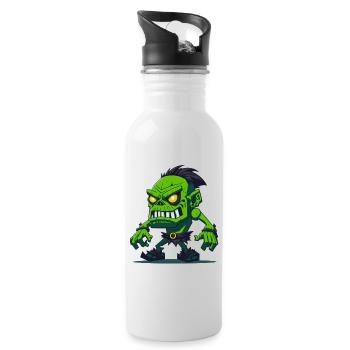 Totem of the Zombie - Water bottle with straw - white - Right