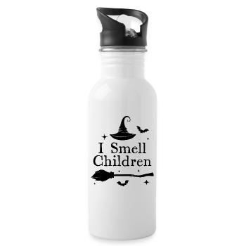 I Smell Children - Water bottle with straw - white - Right