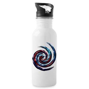 The Mantis Swirl Spin - Water bottle with straw - white - Right