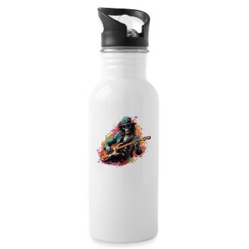 Guitarists, Acoustic Guitar, Country Music - Water bottle with straw - white - Right