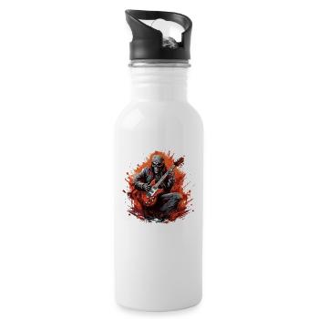 Guitarists Electric Guitars Acoustic Guitar Electric Guitar - Water bottle with straw - white - Right
