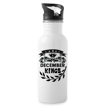 December Kings - Water bottle with straw - white - Right