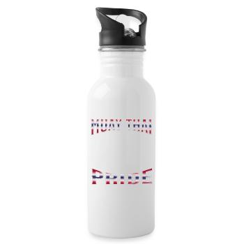Muay Thai Boxing Muay Thai - Water bottle with straw - white - Right