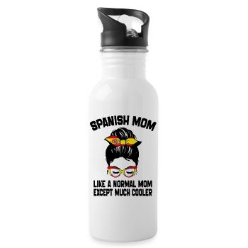 Spanish Mom Like A Normal Mom Mother's Day 2024 - Gourde avec paille intégrée - blanc - Droite