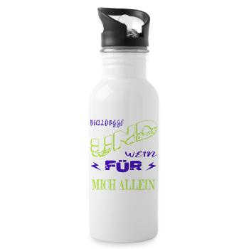 Great Dane Doggie Egalite Wine Spritzer Puppy Bday - Water bottle with straw - white - Right