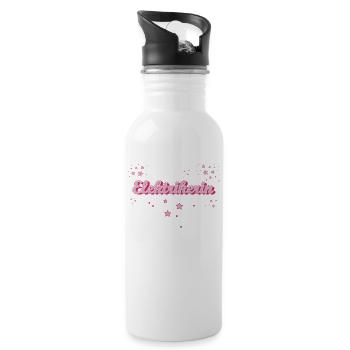 Elektriker Abschluss-Geschenk Handwerker - Trinkflasche mit integriertem Trinkhalm - Weiß - Rechts