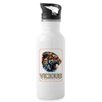 Vicious Rebelwear Co. - Gourde avec paille intégrée - blanc - Droite