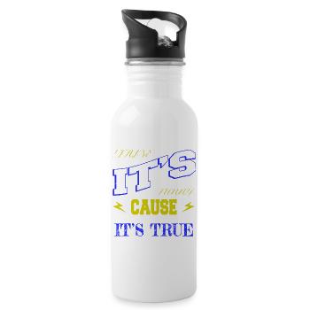 computer language geek humor - Water bottle with straw - white - Right
