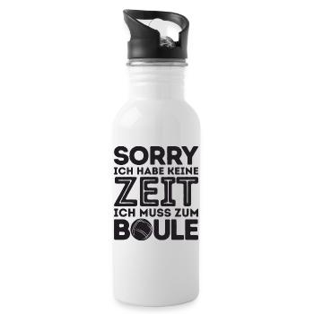 Sorry! I don't have time Bouler Petanque Balls - Water bottle with straw - white - Right