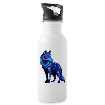 Loup Galactique - Gourde avec paille intégrée - blanc - Droite