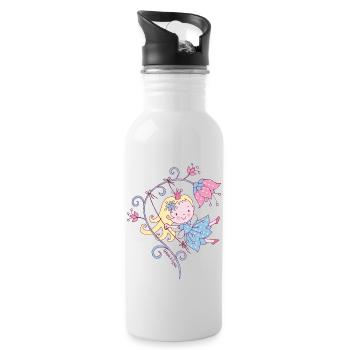Little Fairy - Water bottle with straw - white - Right