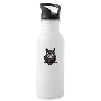 Bird breeder Ornithologist Bird watcher - Water bottle with straw - white - Right