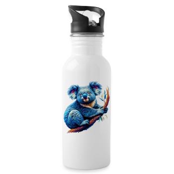 Koala - Trinkflasche mit integriertem Trinkhalm - Weiß - Rechts