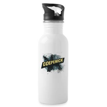 Berlin Köpenick Souvenir Cöpenick Grunge Design - Trinkflasche mit integriertem Trinkhalm - Weiß - Rechts