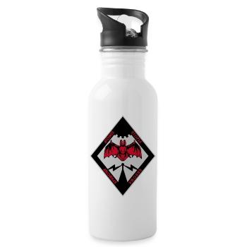 Atomic Utopia - Bat Rhombus - Water bottle with straw - white - Right
