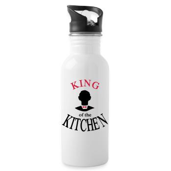 Christmas Gifts for Men - Water bottle with straw - white - Right