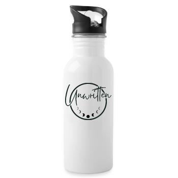 Unwritten - Trinkflasche mit integriertem Trinkhalm - Weiß - Rechts