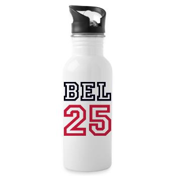 BELGIUM Belgium 2025 - Water bottle with straw - white - Right