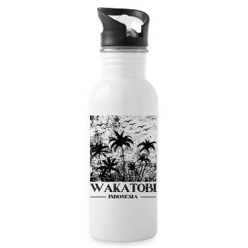 Wakatobi Indonesia - Water bottle with straw - white - Right