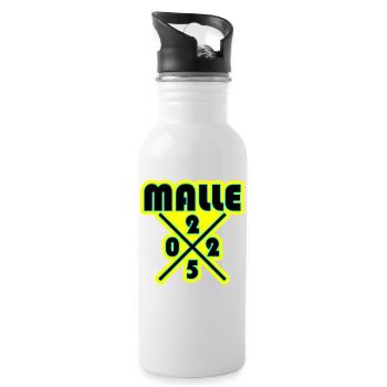 Malle 2025 - Trinkflasche mit integriertem Trinkhalm - Weiß - Rechts