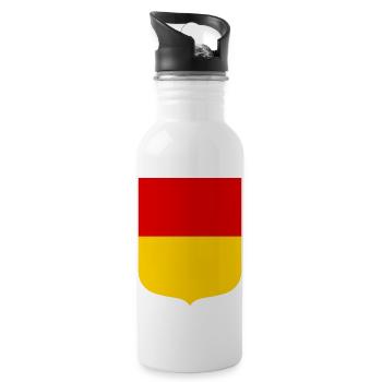 Schwaben - Trinkflasche mit integriertem Trinkhalm - Weiß - Rechts
