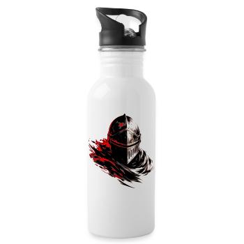 Wrath and Steel - Water bottle with straw - white - Right