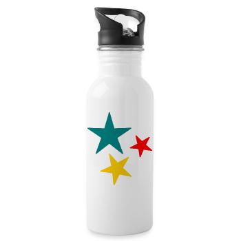 HEART. THANK YOU. MISTRESS. MASTER. THANK YOU MISTRESS. - Water bottle with straw - white - Right