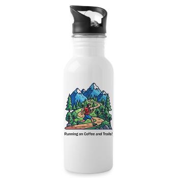 Trailrunner's Fuel - Trinkflasche mit integriertem Trinkhalm - Weiß - Rechts