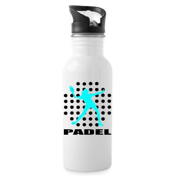 Padel - Water bottle with straw - white - Right